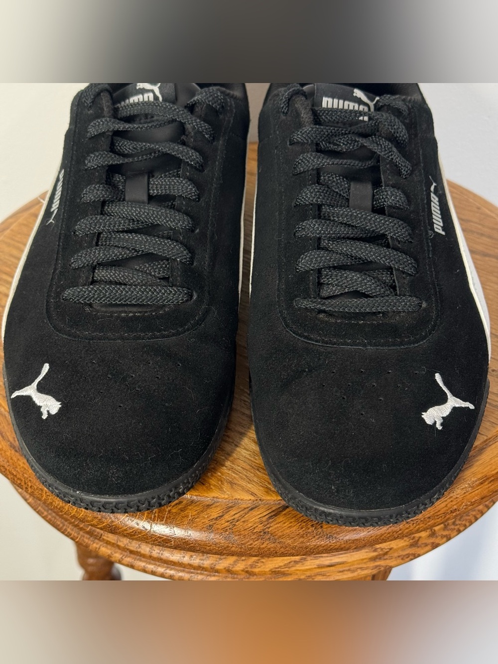 PUMA Bella Donna Speed Cat Suede Black Low Profile Sneaker Shoes Women’s Size 9 - Picture 8 of 14